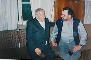 С писателем Асаром Эппелем. 1995 год, Москва. Фото: Л. Гомберг